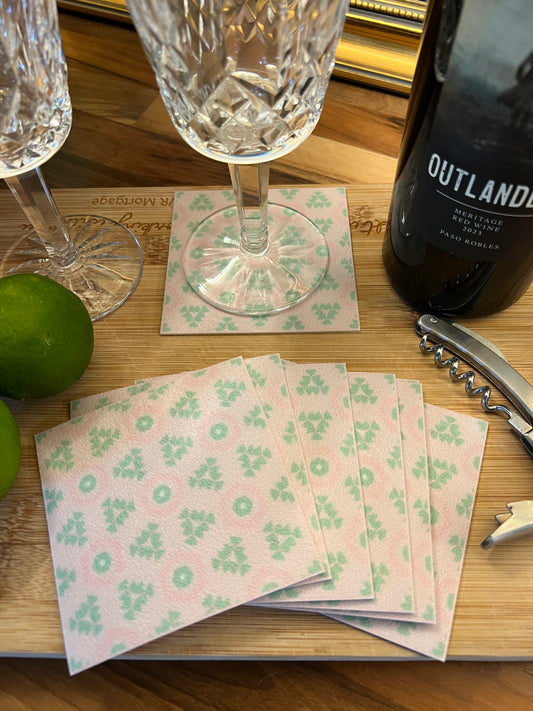 LWH Abstract Coasters - "Country Quilt"