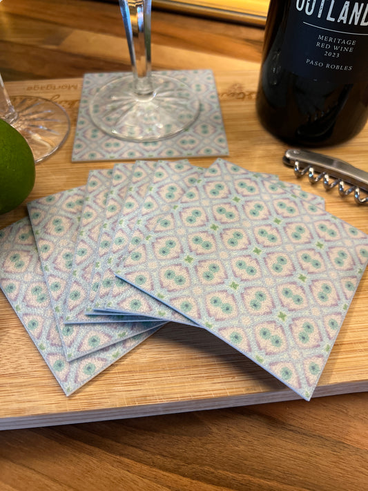 LWH Abstract Coasters - "Hootie"
