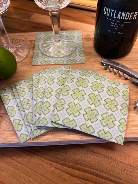 LWH Abstract Coasters - "Good Luck"