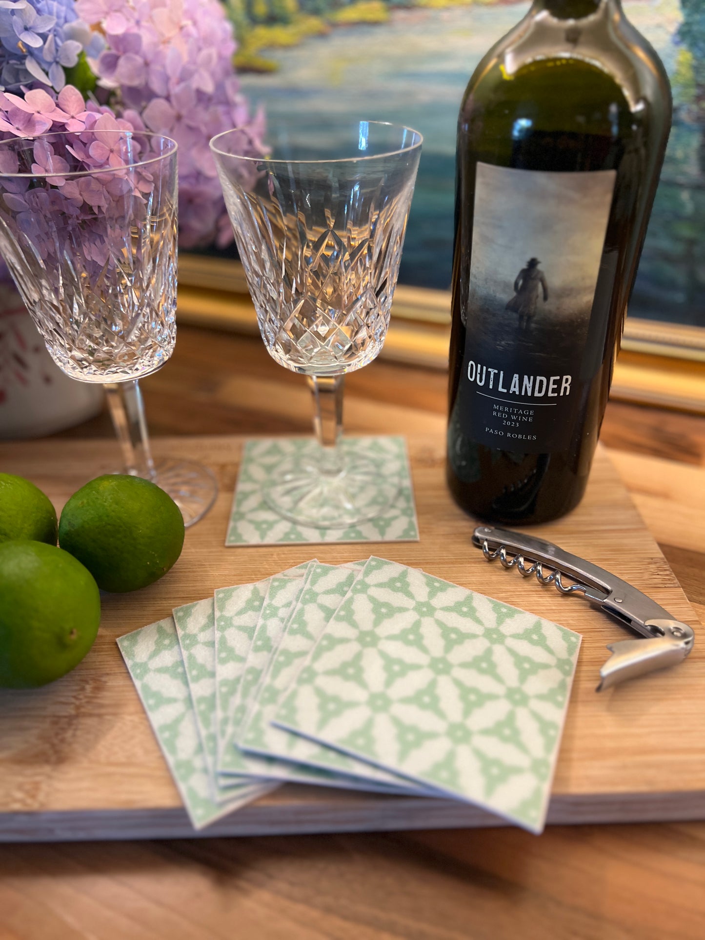 LWH Abstract Coasters - "Lucky Star"