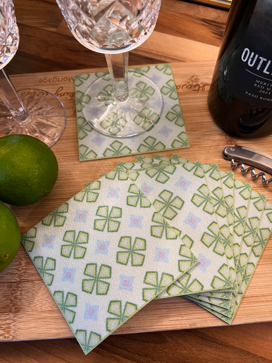 LWH Abstract Coasters - "Ireland Bell"