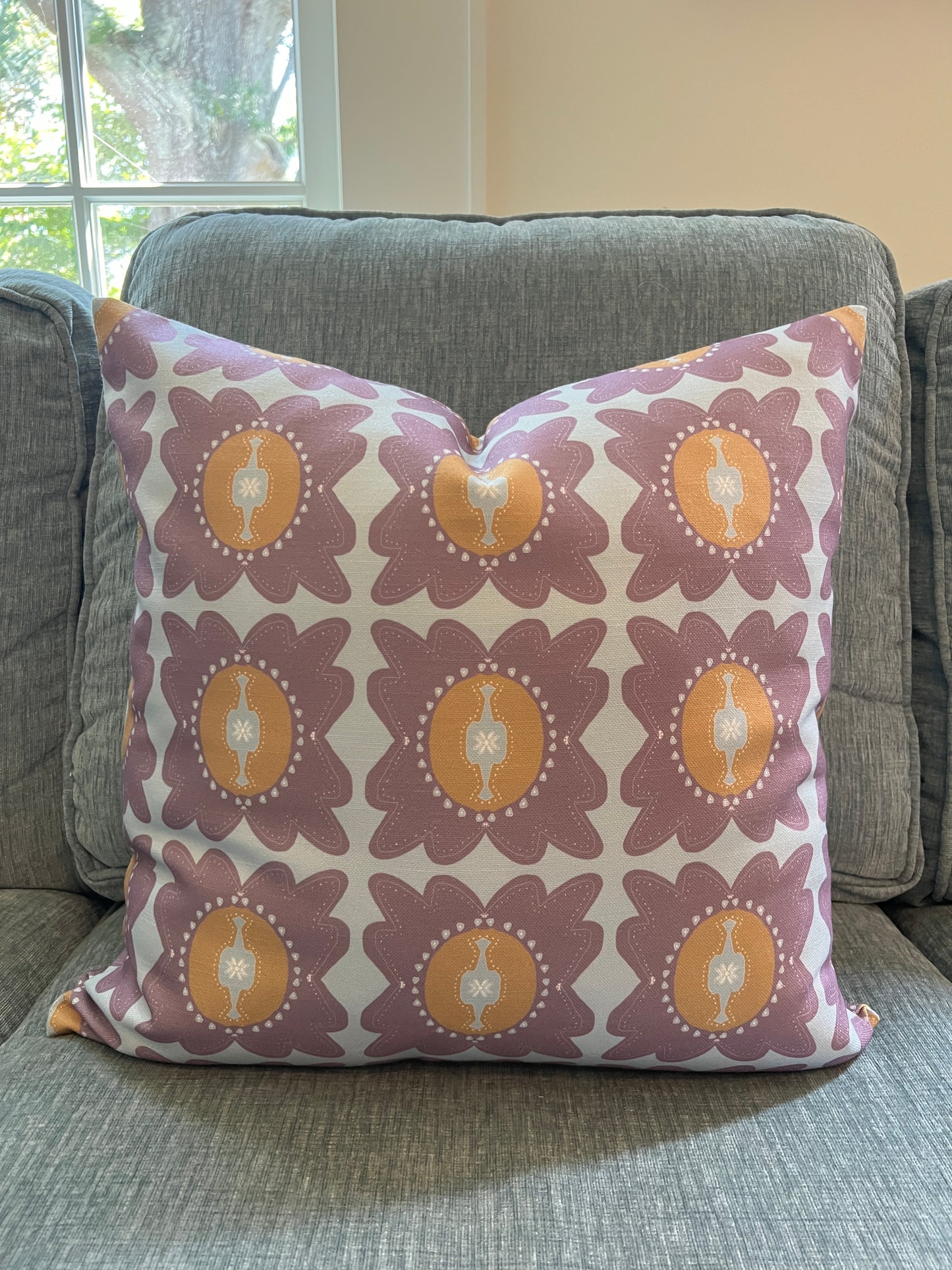 "I'd Like to Thank the Academy" in blue Knife Edge Pillow Cover
