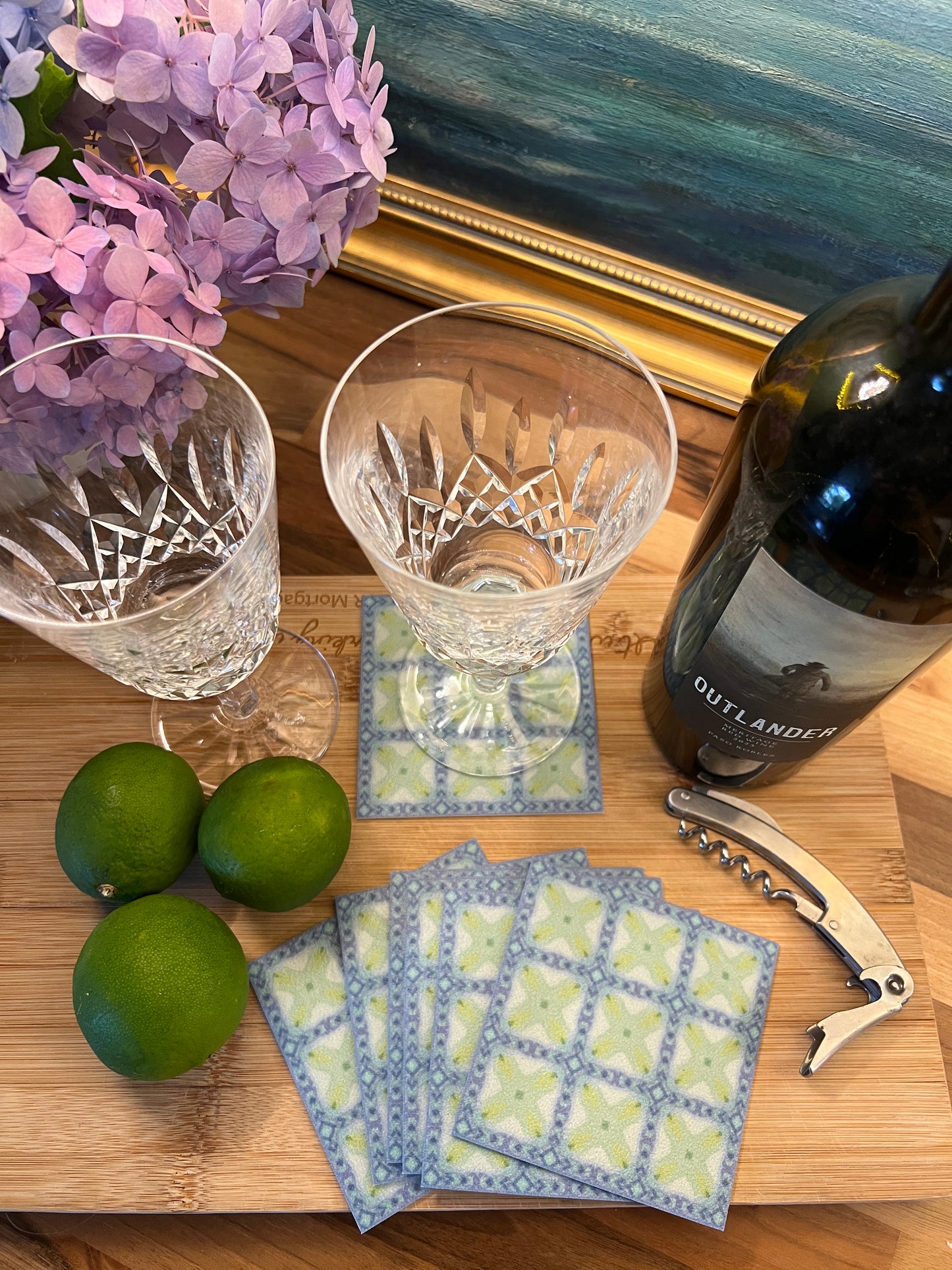LWH Abstract Coasters  - "Strike"