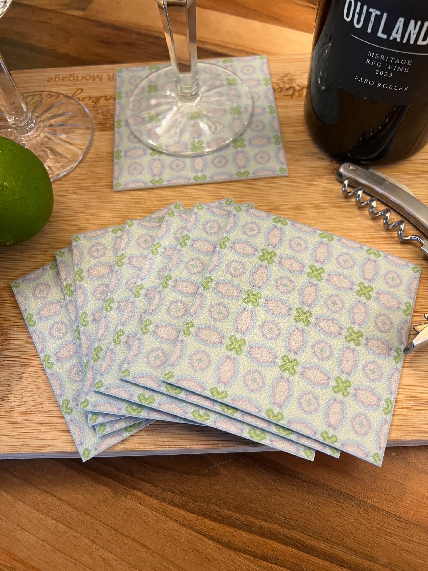 LWH Abstract Coasters  - "Exes and Ohs"