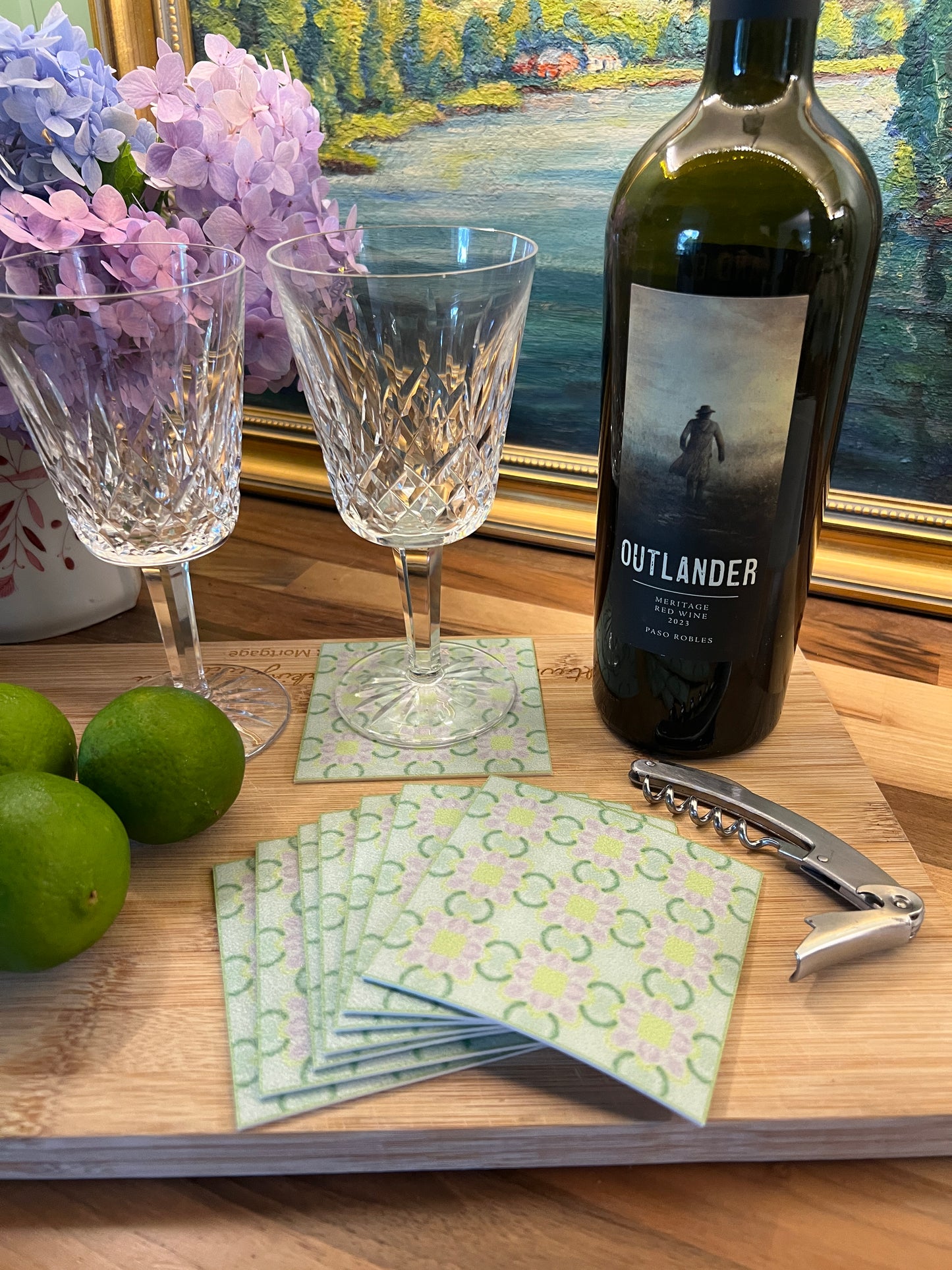 LWH Abstract Coasters  - "Chain Gang"