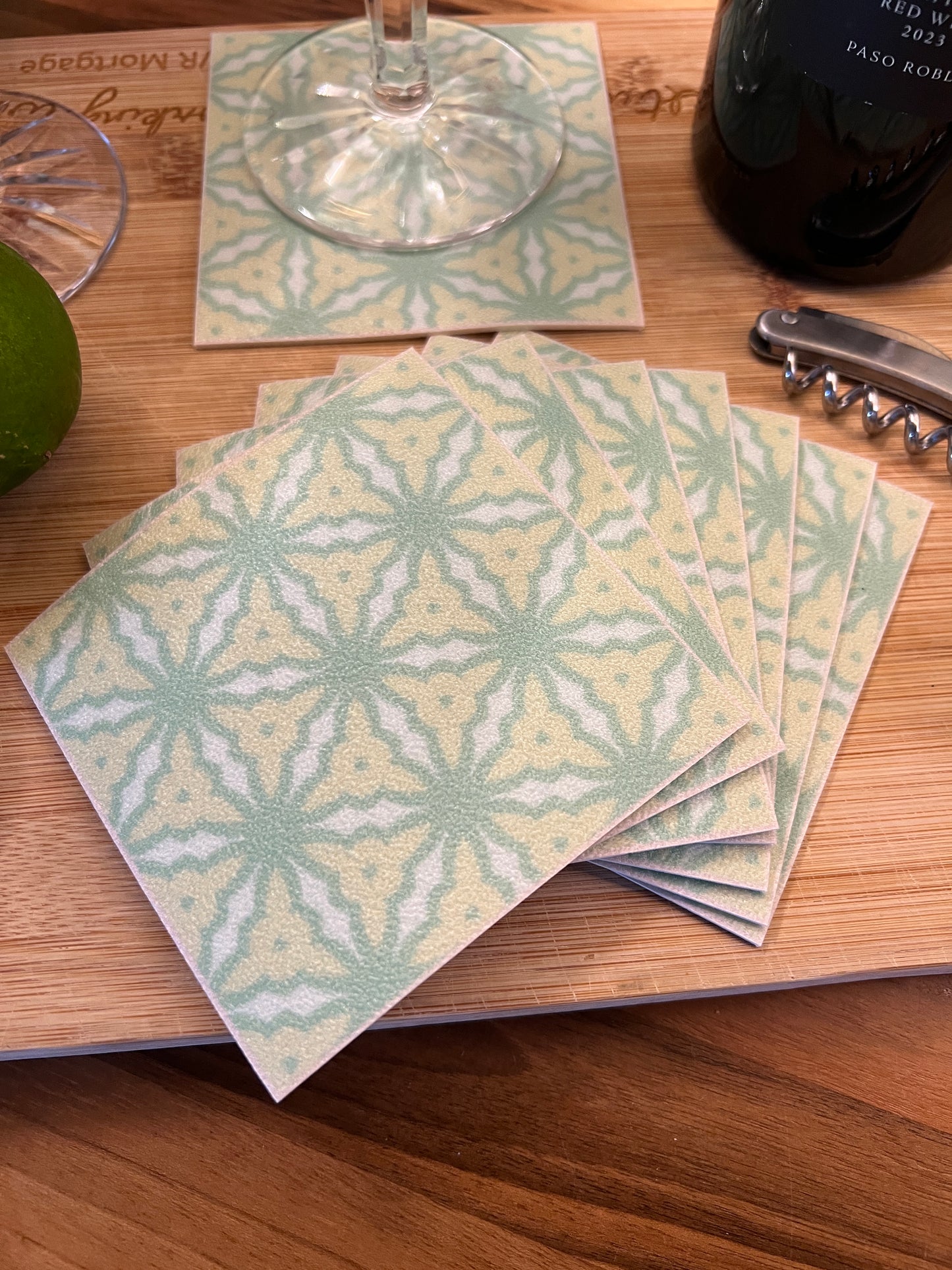 LWH Abstract Coasters  - "Lacey"