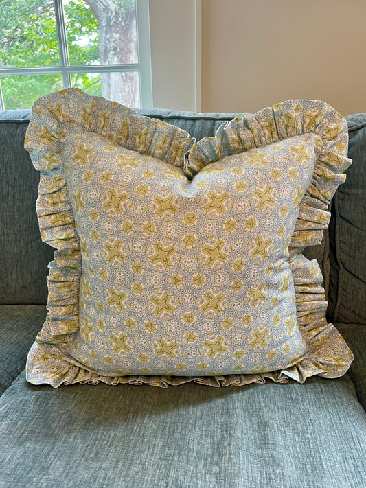 "Stardust" Ruffle Edge Pillow Cover