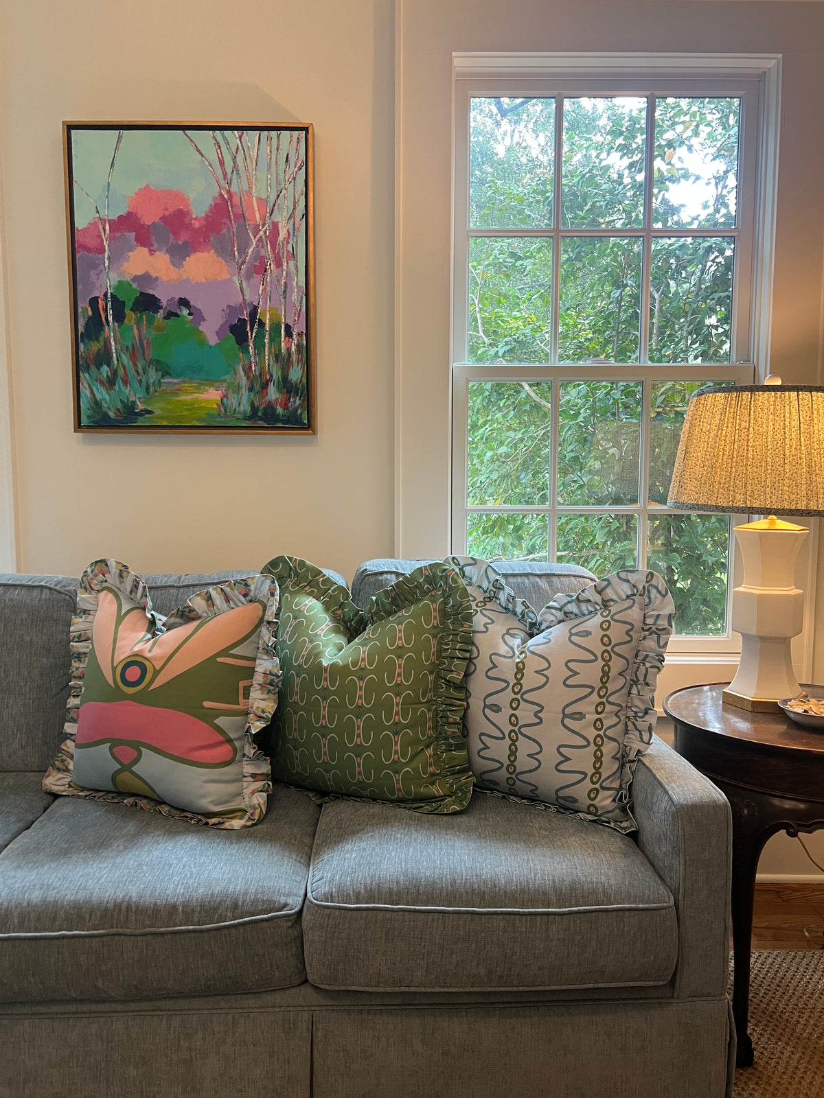 "Mojito" Ruffle Edge Pillow Cover (Copy)