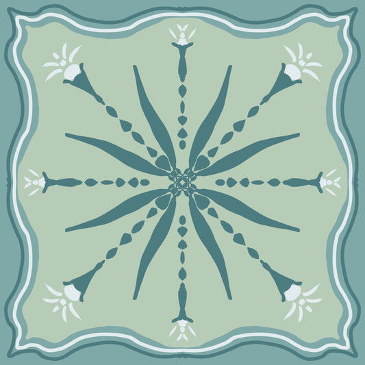 "Arendelle" Cottage Style Vinyl Mahjong Mat - 31" x 31"